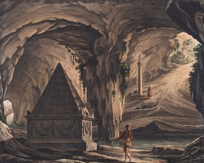 Scenografi för operan Roméo et Juliette av Ch. Gounod. av Girolamo Magnani