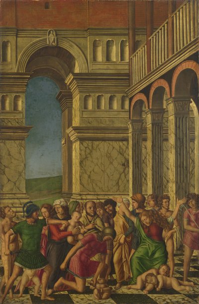 De oskyldigas massaker, ca 1510-1520 av Girolamo Mocetto