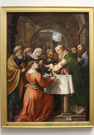 Presentation av Jesus i templet, 1529 av Girolamo Romanino