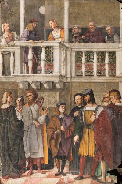 The Miracle of the Glass, School of the Saint, Basilica of St Anthony (basilica of the Saint), Padua, Italien av Girolamo Tessari