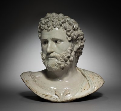 Byst av en klassisk hjälte eller kejsare av Girolamo della Robbia