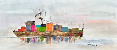 Full Of Dreams (akryl på duk) av Gisela Gaffoglio