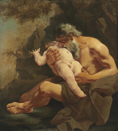 Saturnus slukar sin son. av Giulia Lama