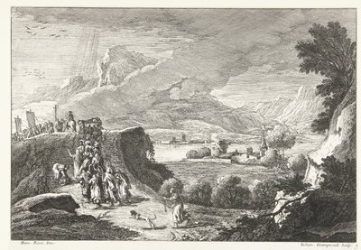 Landskap med begravningståg Italienska landskap (serietitel) av Giuliano Giampiccoli