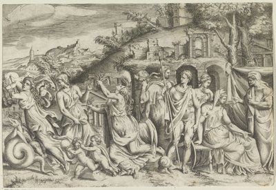 Jason i Medea av Giulio Bonasone