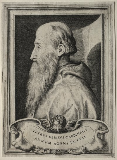Porträtt av kardinal Pietro Bembo av Giulio Bonasone