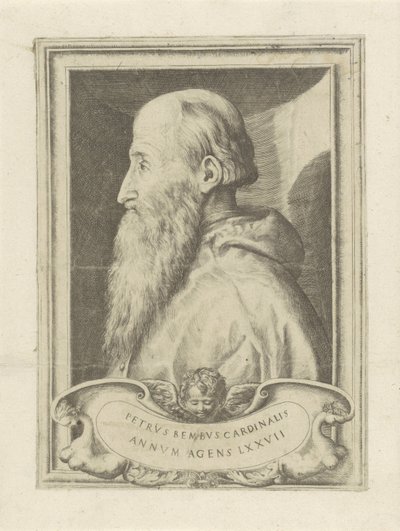 Porträtt av kardinal Pietro Bembo av Giulio Bonasone