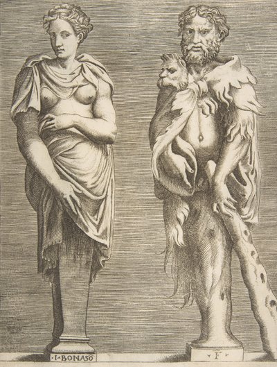 Villkor för Hercules och Deianira, ca. 1531-76., ca. 1531-76. av Giulio Bonasone