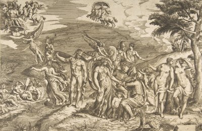 Domen i Paris, ca. 1550-60. av Giulio Bonasone