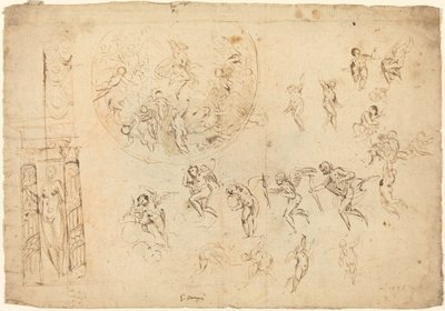 En himmelsfärd och andra studier av Giulio Campi