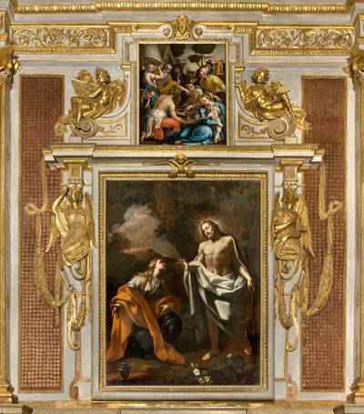 Giovanni Angelo Borroni, Kristi uppenbarelse för Magdalena 1750, Giulio Campi, Samling av Manna av Giulio Campi