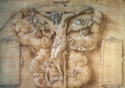 Korsfästelsen, 1547. av Giulio Campi