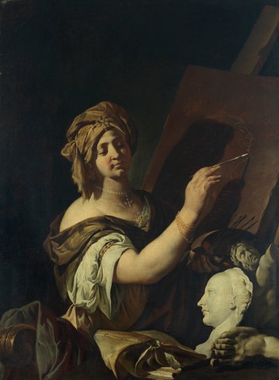 Allegori av målning. av Giulio Carpioni