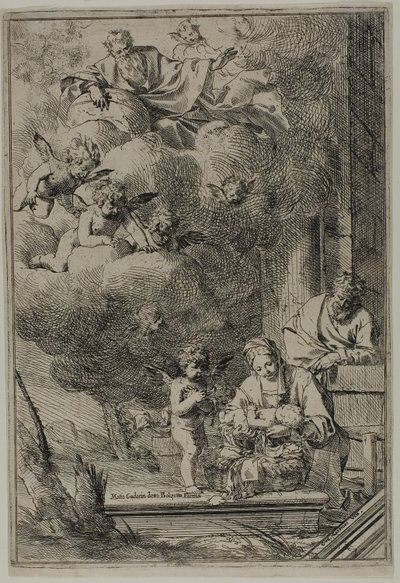 Heliga familjen av Giulio Carpioni