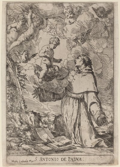 Sankt Antonius av Padua av Giulio Carpioni