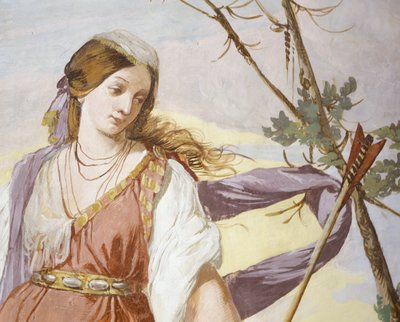 Shepherd Silvio sårar Dorinda av misstag och blir kär i henne av Giulio Carpioni av Giulio Carpioni