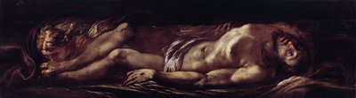 Deposition of Christ (The Dead Christ) Målning av Giulio Cesare Procaccini (1574-1625) Genes, Musei di Strada Nuova (ex Palazzo Rosso) Italien av Giulio Cesare Procaccini