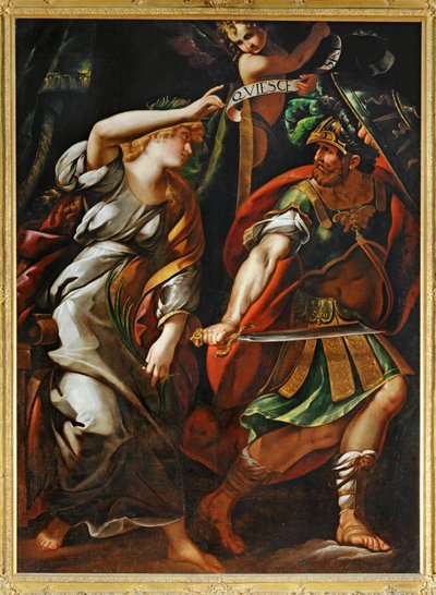 La paix chassant la guerre - Fred driver bort krig ... av Giulio Cesare Procaccini