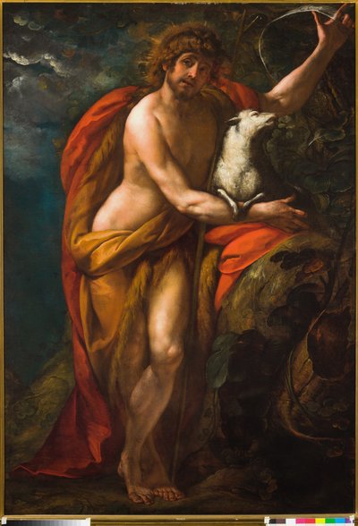 Johannes döparen i öknen av Giulio Cesare Procaccini