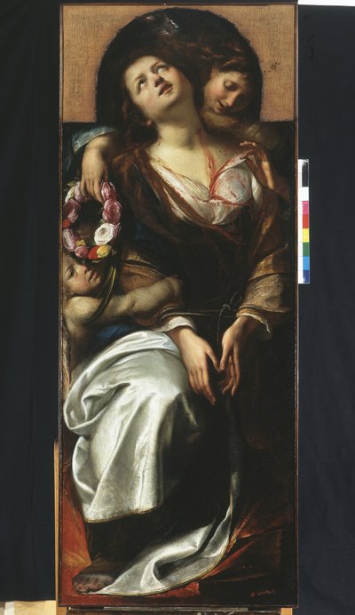 S:ta Cecilia med två änglar av Giulio Cesare Procaccini