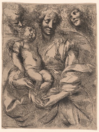 Den heliga familjen av Giulio Cesare Procaccini