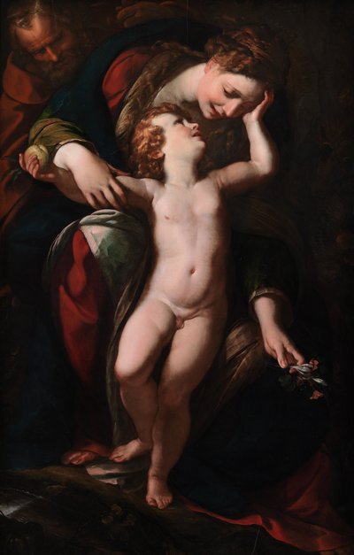 Den heliga familjen. Vilan på flykten till Egypten, 1613-1615 av Giulio Cesare Procaccini