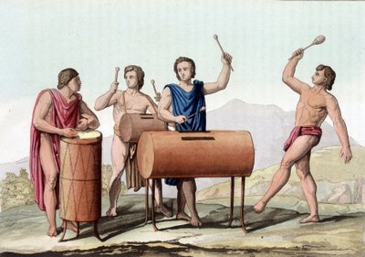 Musik från de antika mexikanerna - i "" Forntida och modern kostym"" av Giulio Ferrario