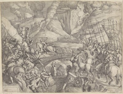 Slaget vid Spoleto av Giulio Fontana