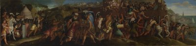 Attacken på Cartagena, efter 1566. av Giulio Licinio