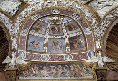 Bezel från taket i örnsalen i Té-palatset i Mantua av Giulio Romano