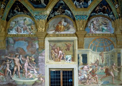 Skildringar av de gudomliga kärlekarna, Sala di Psiche av Giulio Romano