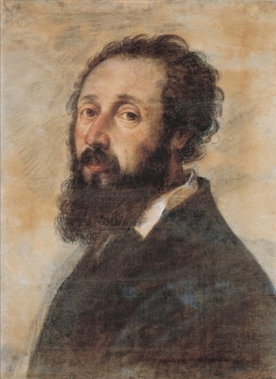 Giulio Romano, självporträtt av Giulio Romano