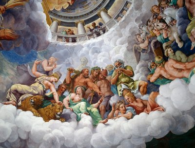 Olympus gudar av Giulio Romano