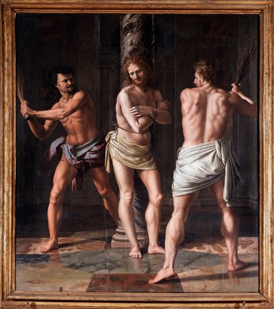 Kristi flagellation av Giulio Romano