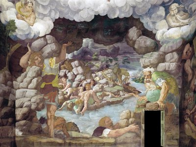 Jättarnas fall Jättarnas hall, 1536 av Giulio Romano