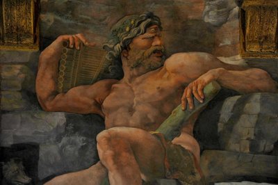 Jättarnas fall Jättarnas hall, 1536 av Giulio Romano