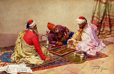 Backgammonspelarna av Giulio Rosati