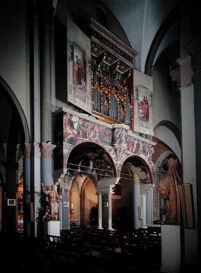 Orgel, målad 1546 av Giulio Taraschi