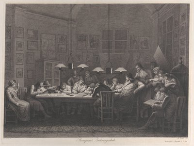 Rosaspinas teckningsakademi, 1811. av Giulio Tomba