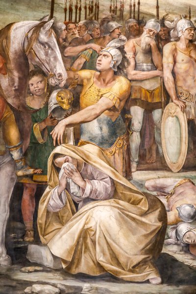 Strid mellan Horatii och Curiatii (detalj) av Giuseppe (1568 1640) Cesari