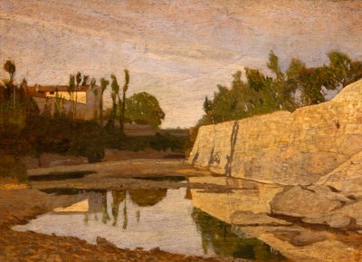 Mugnone alle Cure (Florens) av Giuseppe Abbati