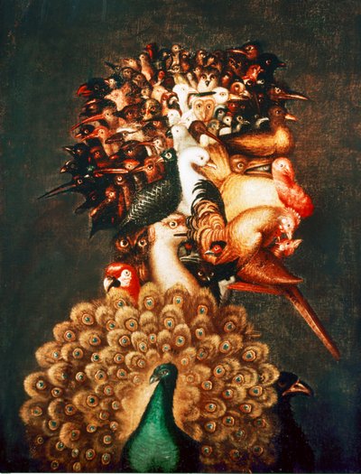 Luft. Från en serie av de fyra elementen (olja på duk) av Giuseppe Arcimboldo