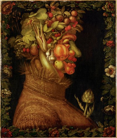 Sommar, allegori... av Giuseppe Arcimboldo
