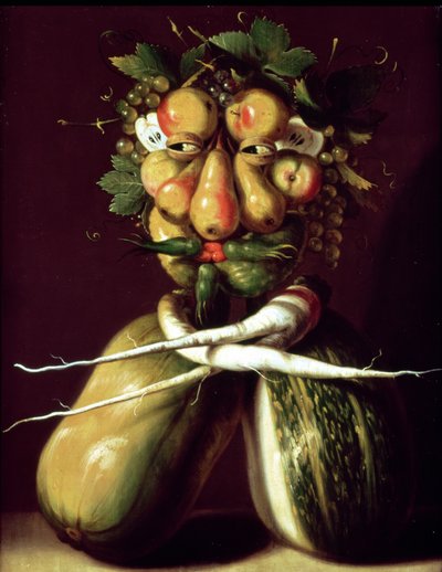 Nyckfullt porträtt av Giuseppe Arcimboldo