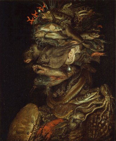 Allegory of water, ca 1566. av Giuseppe Arcimboldo Circle of .