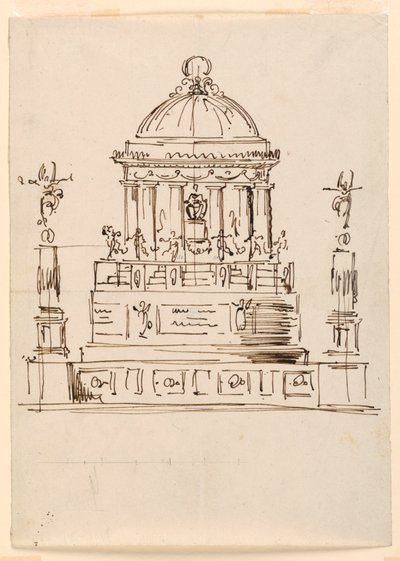 Design för ett monument av Giuseppe Barberi