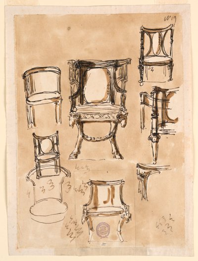 Design för stolar av Giuseppe Barberi
