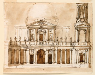 Höjd av en kyrka av Giuseppe Barberi