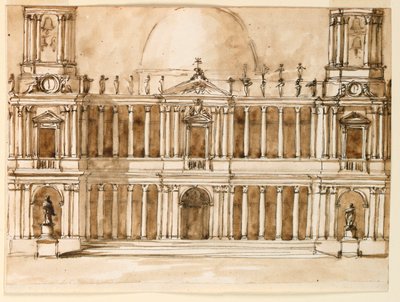 Höjd av en kyrka av Giuseppe Barberi