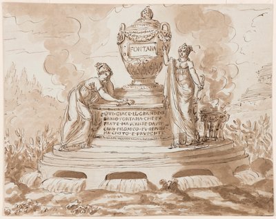 Gravmonument för Felice Fontana, professor i filosofi, Padua av Giuseppe Barberi
